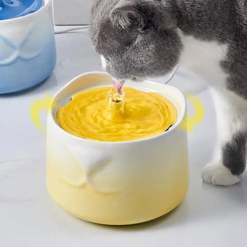 Cat Face Nose Pet Water Dispenser – Fresh Flow & Quiet Design