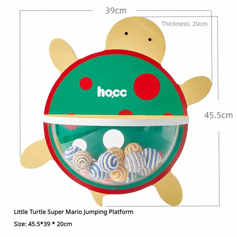 Cat Jumping Platform - Little Turtle Super Mario-Inspired Play Station for Cats