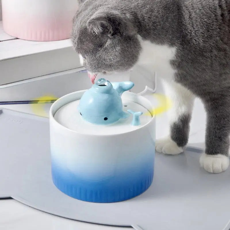 Ceramic Cat Water Fountain | Whale Water Fountain Spout