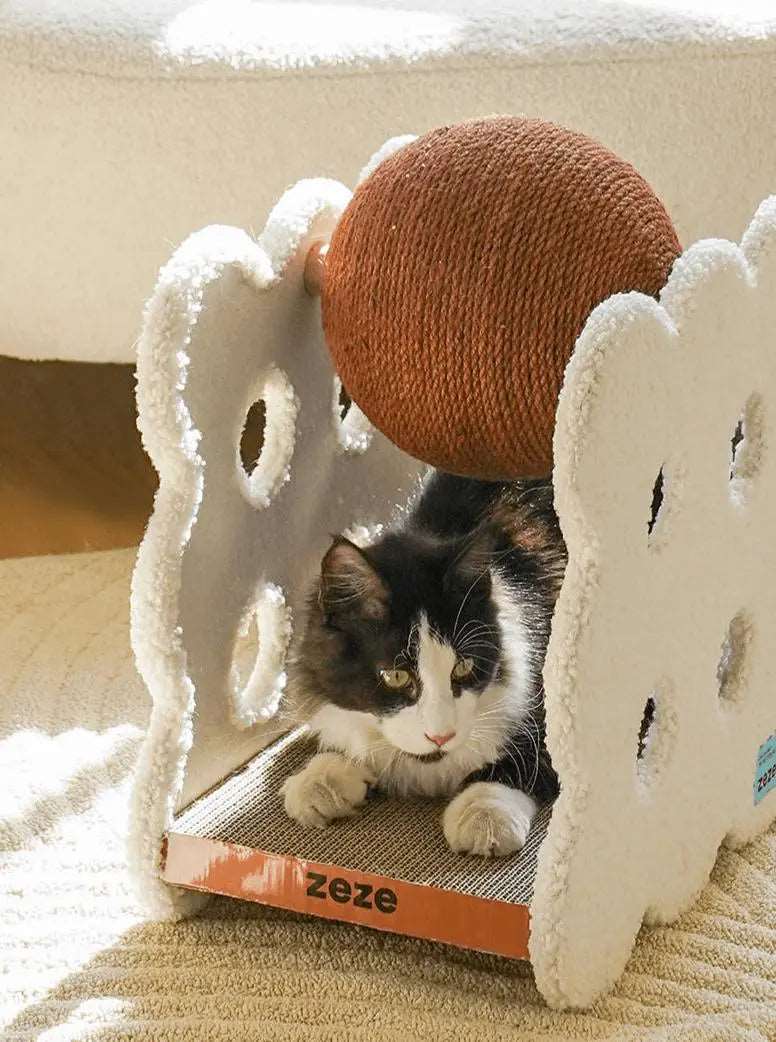 Sandwich Biscuit Cat Scratching Ball - Fun and Stylish Cat Scratch Board