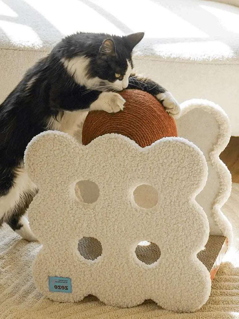 Sandwich Biscuit Cat Scratching Ball - Fun and Stylish Cat Scratch Board