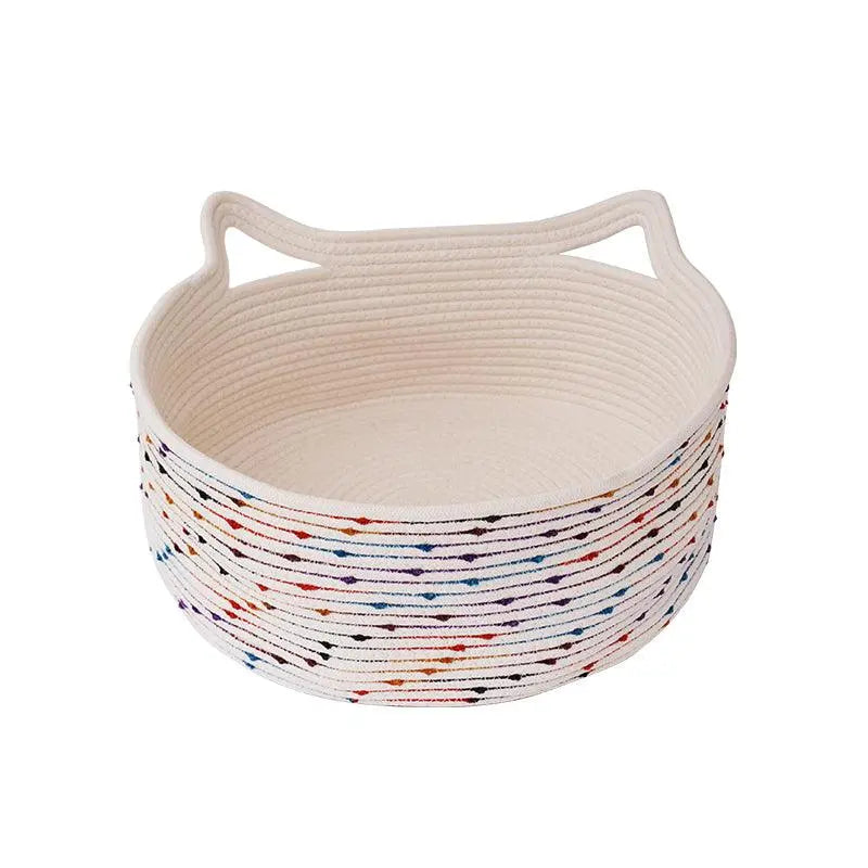 Modern & Stylish Rattan Cat Bed | Handwoven Elevated Pet Furniture for Elegant Homes
